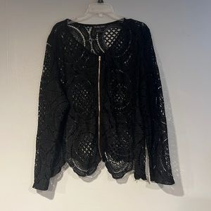 KoKo Ailis Circle Lace Zip Up Jacket